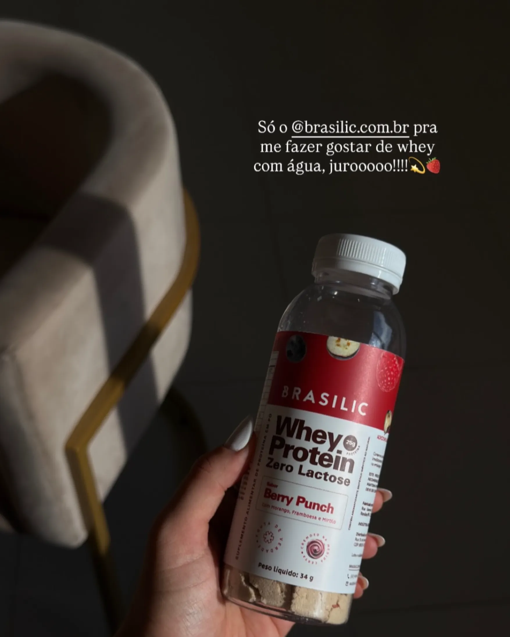 Print real de avaliação Brasilic com whey